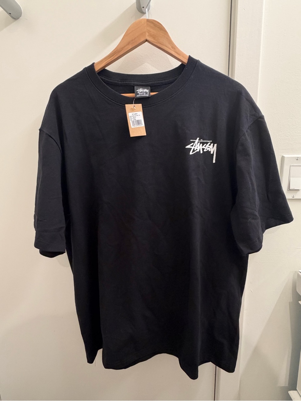 Stussy Dice Graphic T-Shirt Black Size Large NWT 100% Cotton Streetwear Tee